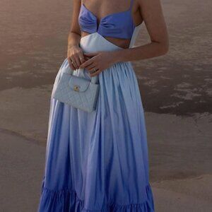 Gradient Cut-out Maxi